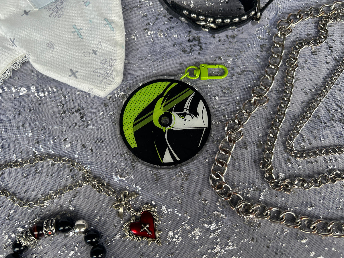 TGSWIIWAGAA / Green Yuri Keychain
