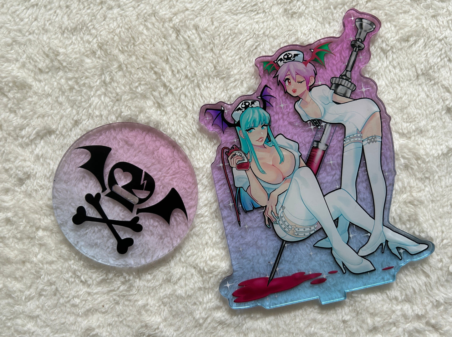 Lilith and Morrigan Acrylic Standee