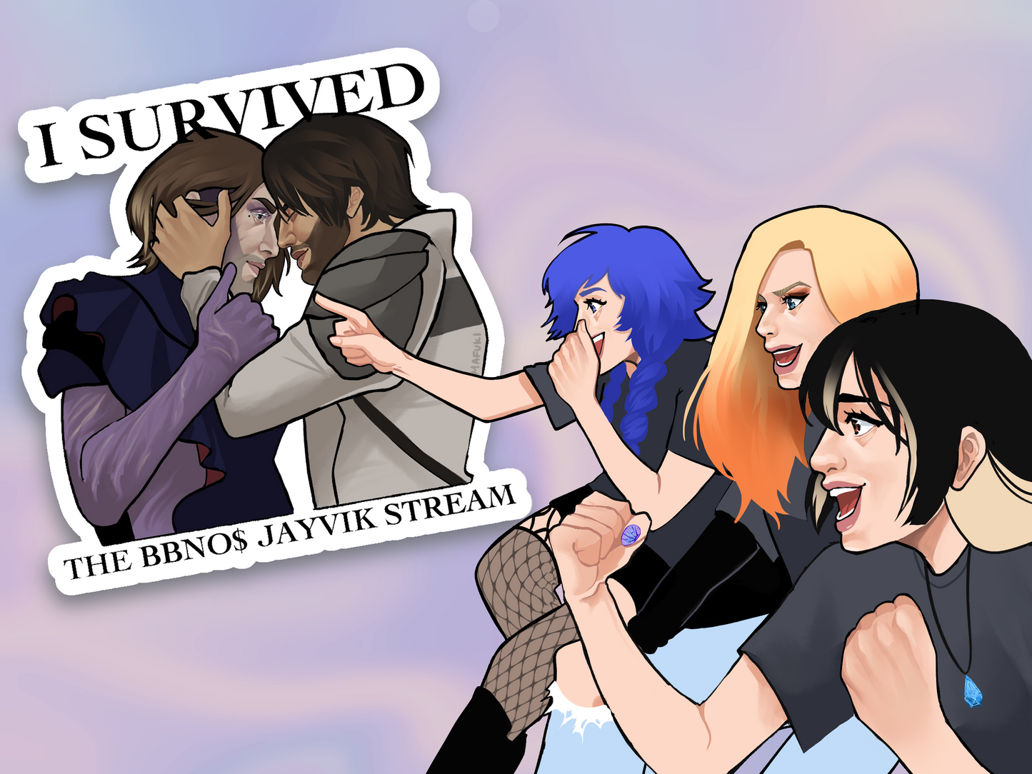 Jayvik stream survival sticker