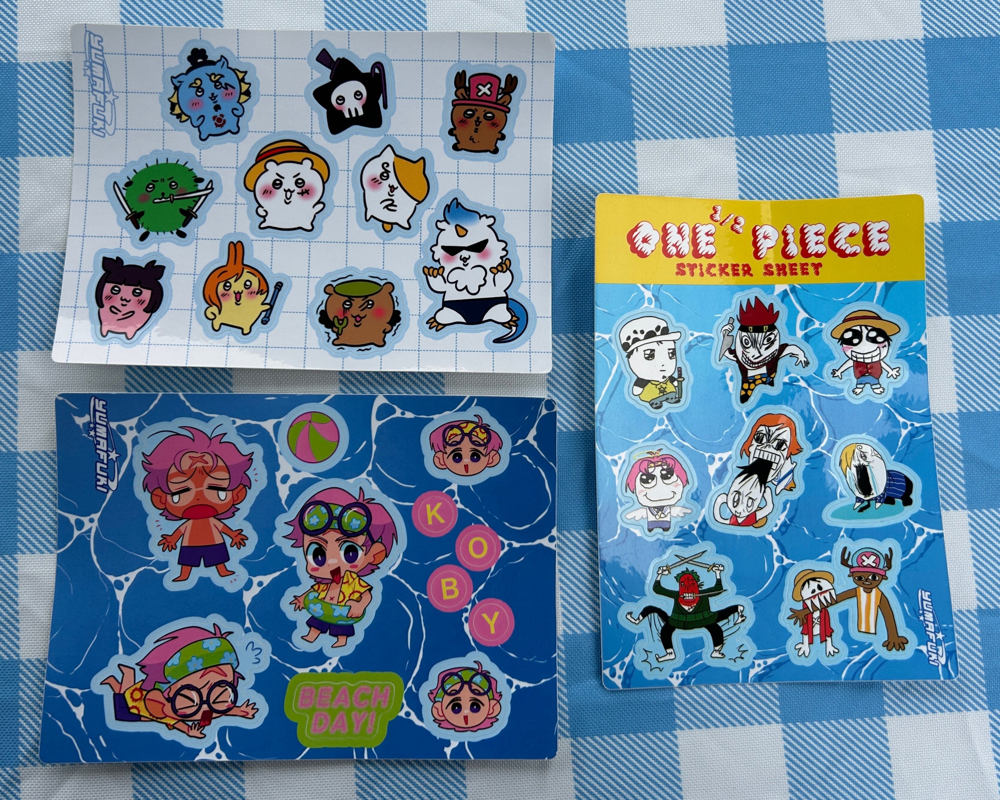 OP sticker sheets – YUMAFUKI