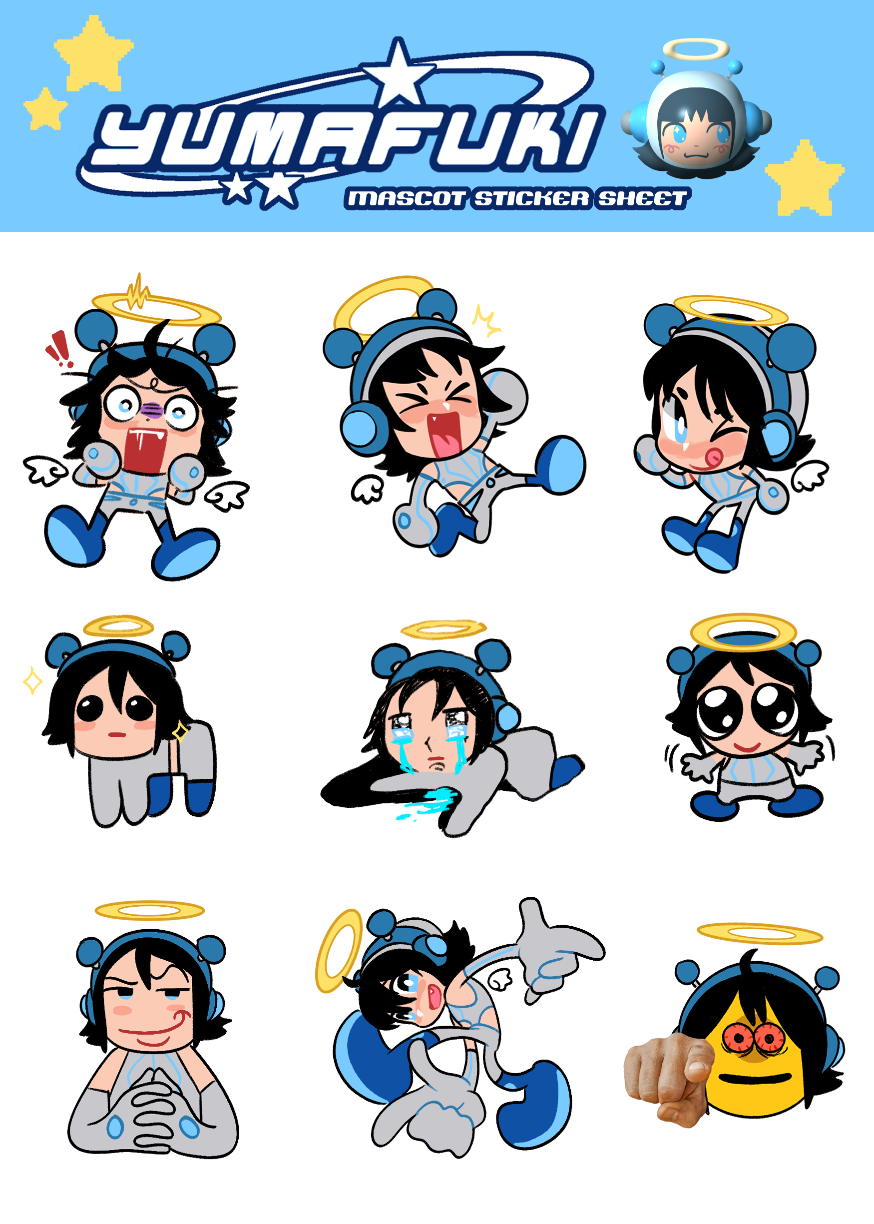 Yuatari Sticky Stickers + Sticker Sheets – YUMAFUKI